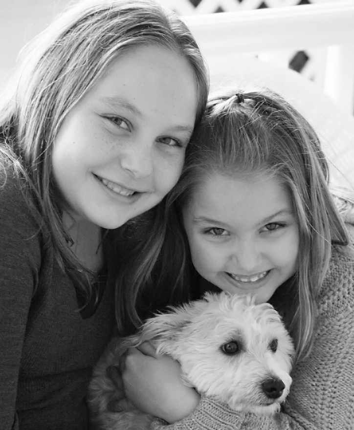 Haley and Audrey, almost 12 and 7 years old