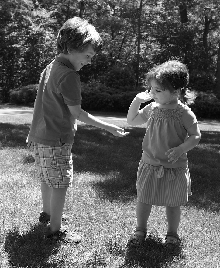 Dylan and Sabrina, 4 1/2 and 2 years old