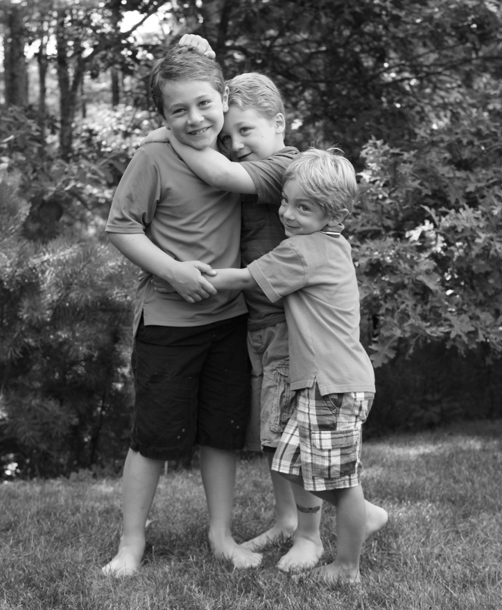 Jake, Luke and Zack, 8, 6 and 3 years old